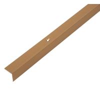 Alberts 476861 Profilé nez de marche | Aluminium anodisé couleur or | 1000 x 21 x 21 mm