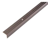 Alberts 477271 Profilé de protection pour nez de marche Aluminium, anodisé couleur bronze 2000 x 25 x 20 mm