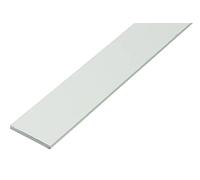 Alberts 479428 Profilé plein plat | plastique, en blanc | 1000 x 30 x 3 mm