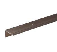 Alberts 484064 Profilé de protection pour nez d'escalier en aluminium anodisé bronze 2 000 x 45 x 23 mm