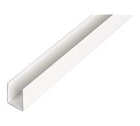 Alberts 484514 Profilé en U | plastique, en blanc | 1000 x 12 x 10 mm
