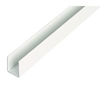 Alberts 484521 Profilé en U | plastique, en blanc | 1000 x 18 x 10 mm