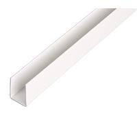 Alberts 484545 Profilé en U | plastique, en blanc | 1000 x 21 x 20 mm