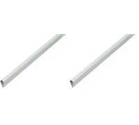 Alberts 484859 Profilé de serrage | plastique, en blanc | 1000 x 15 x 0,9 mm (Lot de 2)