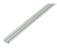 Alberts 485153 Rail de guidage inférieur | plastique, en blanc | 1000 x 18 x 5 mm