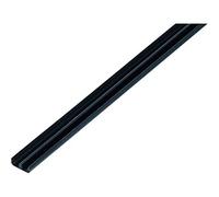Alberts 485177 Rail de guidage inférieur | plastique, en noir | 1000 x 18 x 5 mm