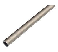 Alberts 488697 Tube rond | aluminium, aspect acier inoxydable, foncé | 1000 x 15 x 1 mm