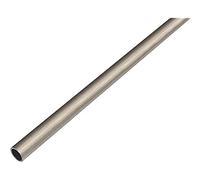 Alberts 488703 Tube rond | aluminium, aspect acier inoxydable, foncé | 1000 x 8 x 1 mm