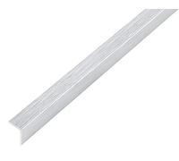 Alberts 489021 Cornière | autoadhésive | aluminium, aspect acier inoxydable, claire | 1000 x 20 x 20 mm