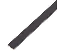 Alberts 489366 Barre plate | Aluminium anodisé noir | 1000 x 15 x 2 mm