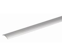 Alberts 490119 Barre de seuil | autoadhésive | aluminium, couleur acier inoxydable, anodisée | 900 x 30 mm
