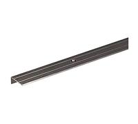 Alberts 490157 Profilé de protection pour nez de marche | percé | aluminium, couleur acier inoxydable, anodisé | 1000 x 24,5 x 10 mm
