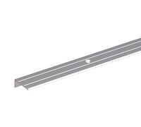 Alberts 490300 Profilé de protection pour nez de marche | percé | aluminium, anodisé, couleur argent | 1000 x 24,5 x 20 mm