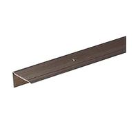 Alberts 490478 Profilé de protection pour nez de marche | percé | aluminium, couleur acier inoxydable, anodisé | 1000 x 45 x 23 mm