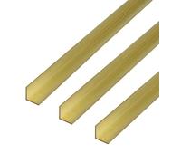 Alberts 497552 Lot de 3 profilés d'angle en laiton - 1000 x 10 x 10 mm