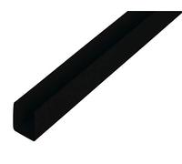 Alberts 498979 Profilé en U | Plastique noir | 1000 x 18 x 10 mm | Lot de 11