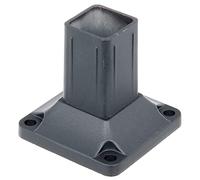 Alberts 509842 Support pour poteaux de clôture | Aluminium, anthracite plastifié