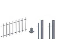 Alberts 511685 Kit complet de clôture à visser Anthracite Hauteur 100 cm Longueur 10 m