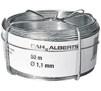 Alberts 530044 Bobine de câble | zinguée | câble Ø 1,1 mm | longueur 50 m