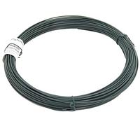 Alberts 530150 Câble de ligature | zingué, plastifié, en vert | longueur 50 m | câble Ø 2 mm