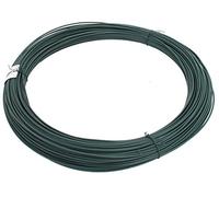 Alberts Câble de Tension GAH 530204 | galvanisé, Enduit de Plastique Vert | Fil Ø 3,1 mm | Longueur, métallique, 110 m / Ø3,1 mm