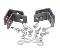 Alberts 535568 Set de fixation pour panneaux de clôture | Acier brut, galvanisé à chaud anthracite métallisé plastifié