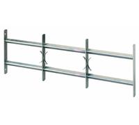 Alberts 553593 Grille de fenêtre Amsterdam | Extensible | Zinguée | 300 x 700-1050 mm, Gris
