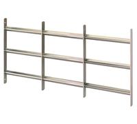 Alberts 553692 Grille de fenêtre Venlo | extensible | électro-galvanisé bleu | 450 x 500-650 mm