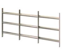 Alberts 553708 Grille de fenêtre Venlo | extensible | électro-galvanisé bleu | 450 x 700-1050 mm