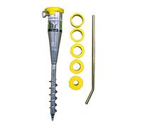 Alberts 610630 Ancre à enfoncer pour tubes | convient à tous les tubes verticaux de Ø 25 à 65 mm | galvanisé à chaud | longueur 560 mm, Gris