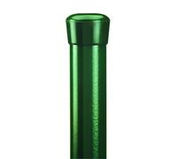 Alberts 611811 Poteau de clôture pour grillage décoratif Deco et treillis décoratif Rondo | Phosphaté au zinc, plastifié, en vert | longueur 900 mm | poteau Ø 28 mm
