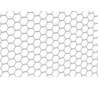 Alberts 614102 Treillis hexagonal | différentes longueurs et hauteurs - en option dans différentes couleurs | galvanisé | mailles 13 x 13 mm | hauteur 50 cm | longueur 10 m
