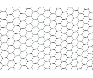 Alberts 614140 Treillis hexagonal, différentes longueurs et hauteurs - en option dans différentes couleurs, galvanisé, mailles 25 x 25 mm, hauteur 50 cm, longueur 10 m, Gris