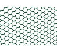 Alberts 614225 Treillis hexagonal | différentes longueurs et hauteurs - en option dans différentes couleurs | en vert | mailles 25 x 25 mm | hauteur 50 cm | longueur 10 m