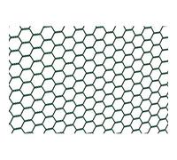 Alberts 614249 Treillis hexagonal | différentes longueurs et hauteurs - en option dans différentes couleurs | en vert | mailles 25 x 25 mm | hauteur 100 cm | longueur 10 m
