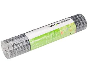 Alberts 614485 Grille soudée | différentes hauteurs - en option dans différentes couleurs | galvanisée | mailles 19 x 19 mm | hauteur 50 cm | longueur 5 m