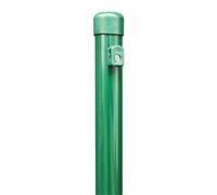 Alberts 615406 Poteau pour clôture grillagée, galvanisé sendzimir, revêtement plastique vert, Longueur 1500 mm, Ø poteau 38 mm