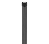 Alberts 617547 Piquet de clôture pour Fix-Clip pro | Douilles à enfoncer | phosphaté zinc, revêtement plastique anthracite métallique | Longueur 2000 mm | Ø des colliers 34 mm