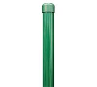 Alberts 617677 Poteau de clôture pour Fix-Clip pro | pour la fixation avec douilles à enfoncer dans le sol | phosphaté zinc, plastifié vert | longueur 2000 mm | Ø des colliers 34 mm