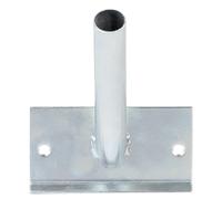 Alberts 639662 Support pour mâts de drapeaux | pour fixation murale | pour un drapeau | galvanisé, en bleu | tube de réception Ø 29 mm