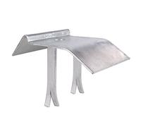 Alberts 654061 Support d'arrêt | pour portes à barreaux doubles | perforé | acier brut, galvanisé à chaud