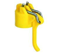Alberts 654252 Tête de tendeur pour poteaux à linge, plastique, en jaune, pour tube Ø 42 mm