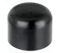 Alberts 654481 Capuchon métalliques Ronds | PVC Noir | pour poteaux Ø 38 mm | Set de 20 pièces clôture