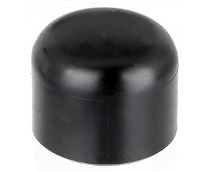 Alberts 654481 Capuchon pour poteaux métalliques ronds | plastique, noir | pour poteaux Ø 38 mm | set de 20 pièces