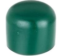 Alberts 654511 Capuchon pour poteaux ronds en métal | plastique, en vert | pour poteau Ø 34 mm