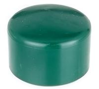 Alberts 654535 Capuchon pour poteaux ronds en métal | plastique, en vert | pour poteau Ø 44 mm