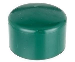 Alberts 654535 Capuchon pour poteaux ronds en métal | plastique, en vert | pour poteau Ø 44 mm