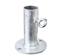 Alberts 657246 Support de parasol galvanisé à chaud à visser pour tube Ø 42,4 mm