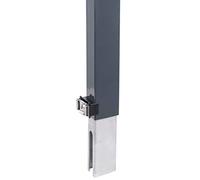 Alberts 672706 Erhard | pour rehausser Facilement Une clôture en Panneau Trellis soudé Double | Anthracite | Hauteur poteaux de 60 x 40 mm, Höhe: 800 mm