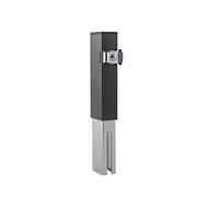 Alberts 672775 Extension éléments décoratifs | Anthracite plastifié RAL 7016 | pour Poteau 60 x 40 mm | 200 x 190 mm clôture